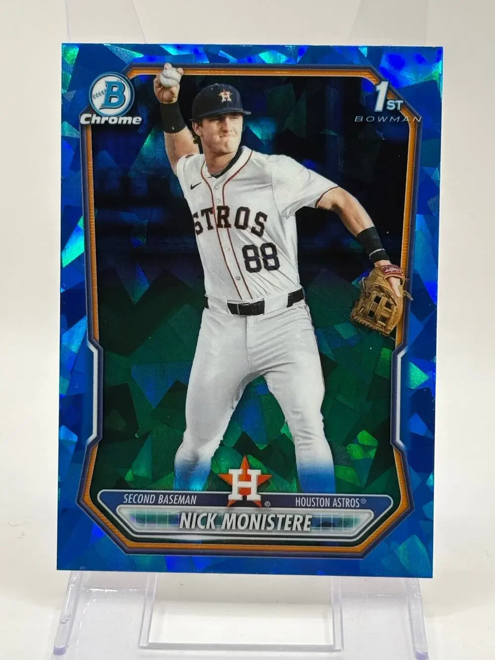 2026 Bowman Sapphire Nick Monistere 1st Chrome Prospect Houston Astros